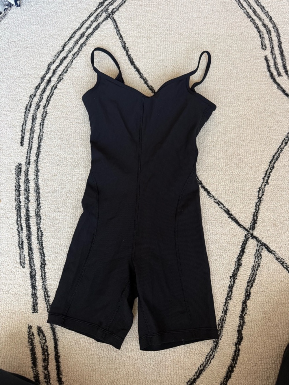lululemon athletica Black Spaghetti-Strap Jumpsuit Romper